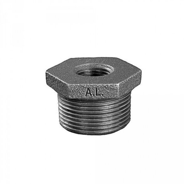 Redukcija ketinė GRODITZER FITTINGS (A.L.) 1 1/4" x 3/4", juoda