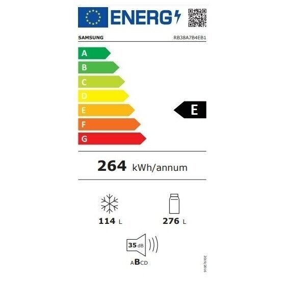 Šaldytuvas SAMSUNG RB38A7B4EB1/EF 2