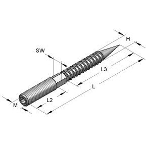 Strypelis vamzdžių laikikliui MEFA M10 x 180 mm 2