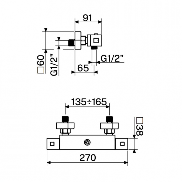 Termostatinė dušo sistema su rankiniu dušeliu MARINER WLS5301 (spalvų pasirinkimas) 5