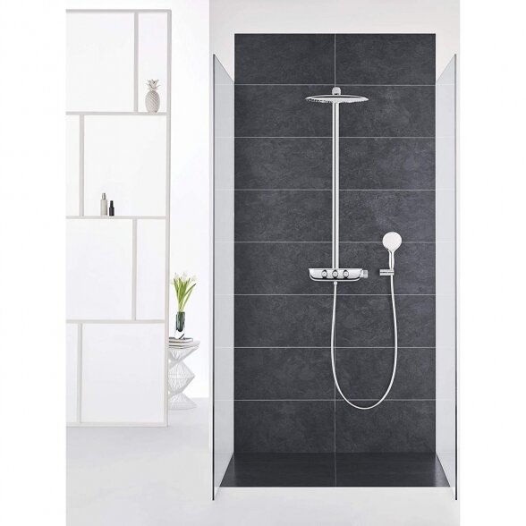 Termostatinė lietaus dušo sistema GORHE Rainshower SmartControl 360 Duo su rankiniu dušiuku Power&Soul, 115 26250000 27