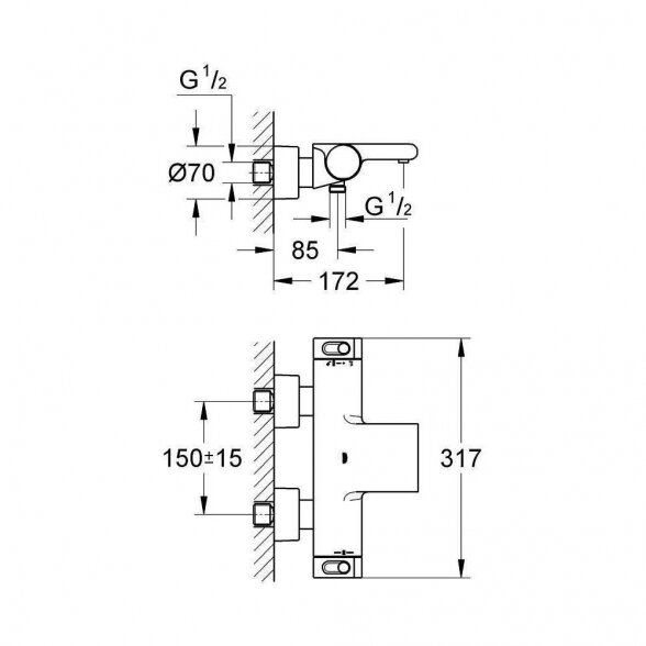 Termostatinis maišytuvas GROHE Grohtherm 2000, 34174001 3