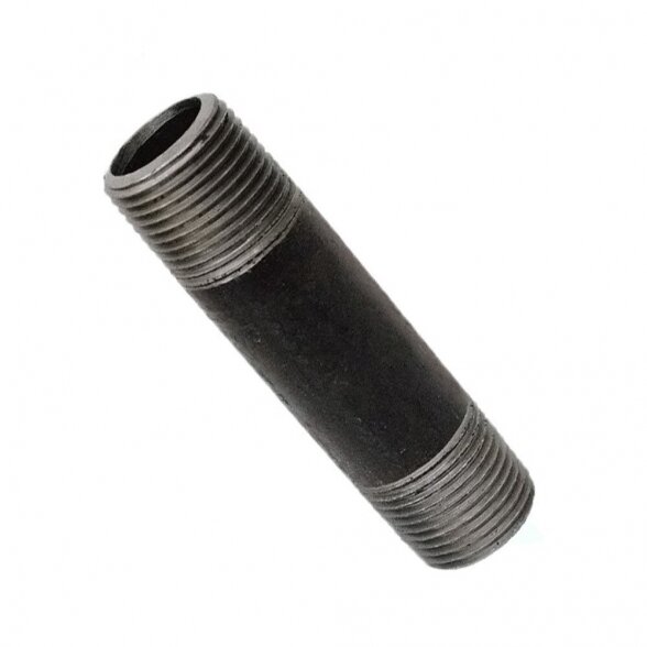 Trumpasriegis juodas GRODITZER FITTINGS (A.L.) 1/2" x 60 mm