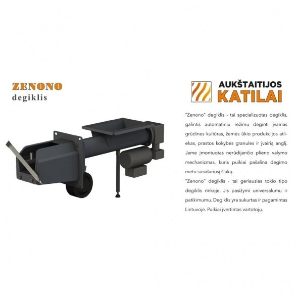 Universalus granulinis katilas AUKŠTAITIJOS KATILAI Agro Uni 15 kW 5