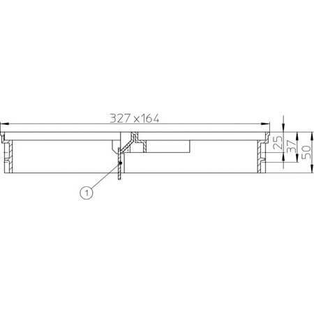 Uždedamas elementas (renovuojant grindinį) HL, juodas HL601 1