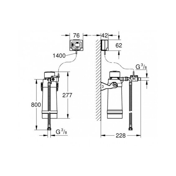 Virtuvės (plautuvės) maišytuvas su vandens filtru GROHE Blue Pure Minta, 31721000 + 40438001 4