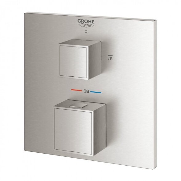 Virštinkinė dalis GROHE Grohtherm Cube 2 išėjimų, 24154DC0 2