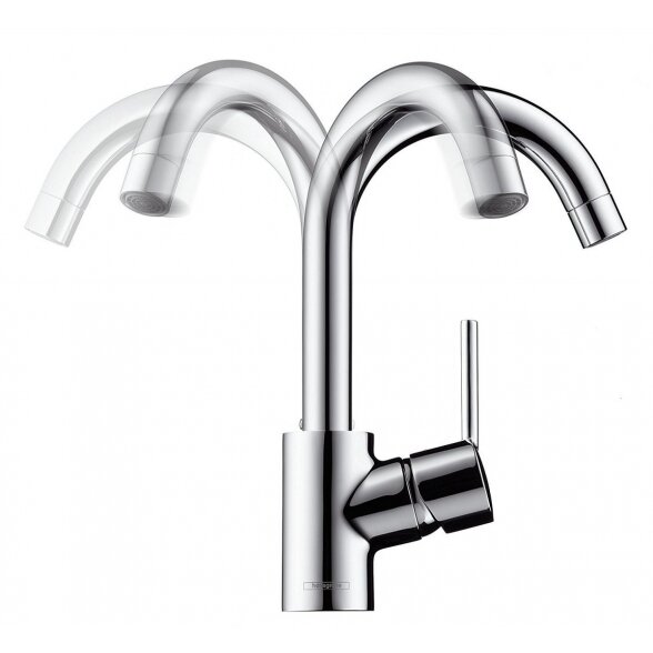 Virtuvinis (plautuvės) maišytuvas su ištraukiamu snapu HANSGROHE Focus, 31815000 7